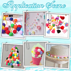 Украшение шаром из полиэстера&nbsp;FIND-CP0002-91C