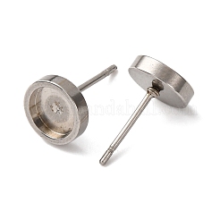 201 фурнитура для сережек-гвоздиков из нержавеющей стали&nbsp;STAS-D379-10B-P