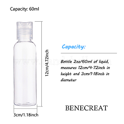 Прозрачные многоразовые пластиковые бутылки с дисковой крышкой емкостью 60 мл. MRMJ-WH0037-05B