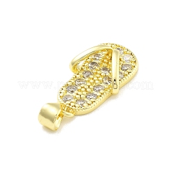 Porte micro ouvrent pendentifs zircone cubique en laiton de placage&nbsp;LS-KK-D359-32G