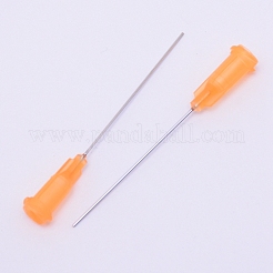 ステンレス鋼の分配針  プラスチックインターフェース  オレンジ  55.5x7.5mm  穴：4.5mm  ピン：0.64mm  内径：0.33mm&nbsp;FIND-WH0053-77P-09