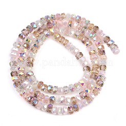 Стеклянные бусины с гальваническим покрытием &nbsp;EGLA-B011-04A-02