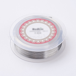 Steel Wire, Stainless Steel Color, 0.1mm, 38 Gauge, 800m/roll