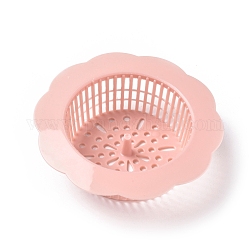 Drenaggio di capelli in polipropilene (pp), coperchio di scarico della doccia resistente, per il bagno, vasca da bagno, lavabo e cucina, rosa nebbiosa, 31.5x107mm