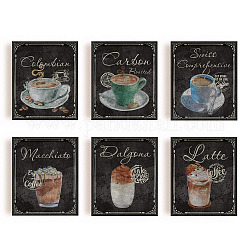 Superdant Vintage-Kaffee-Wandkunst, Küchendekor-Bilder für Retro-Kaffeebar, Esszimmer-Wanddekoration