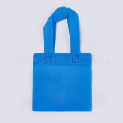 Экологически чистые многоразовые сумки, нетканые сумки для покупок, Плут синий, 28x15.5 см