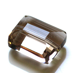 Imitazione branelli di cristallo austriaco, grado aaa, sfaccettato, rettangolo, Burlywood, 6x8x4mm, Foro: 0.7~0.9 mm