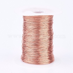 Alambre de cobre redondo ecológico, alambre de cobre para la fabricación de joyas, Plateado de larga duración, crudo (sin chapar), 24 calibre, 0.5mm, aproximadamente 1082.68 pie (330 m) / 500g