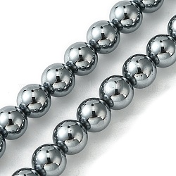 Brins de perles en pierre térahertz naturelle, ronde, 6mm, Trou: 1mm, Environ 64 pcs/chapelet, 15.35'' (39 cm)