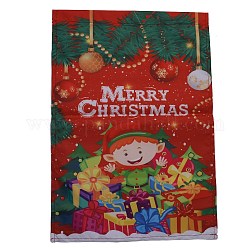 Gartenfahne zu Weihnachten, Doppelseitige Hausfahnen aus Polyester, für Hausgarten Hof Bürodekorationen, Junge, Farbig, 460x320x0.4 mm, Bohrung: 18 mm