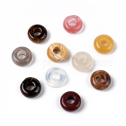 Perles de pierres naturelles et synthétiques, teinte, rondelle, 10.5x4.5mm, Trou: 4mm