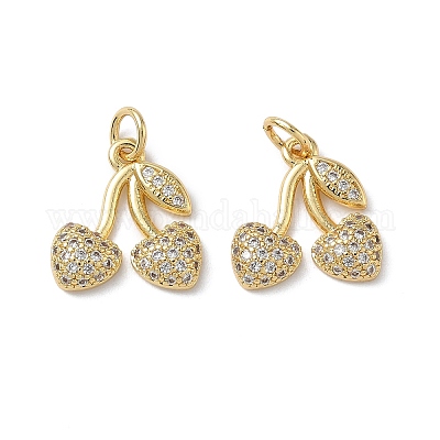 Латунные микро проложить кубического циркония подвески KK-H522-02E-G-1