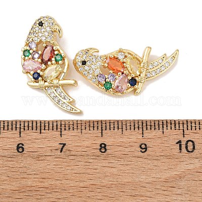 Латунные подвески из микро-паве KK-G543-04G-02-1