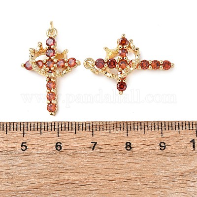 Латунные микро проложить кубического циркония подвески KK-C143-43A-G-1