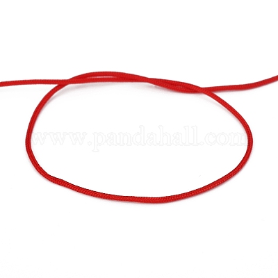 Braided Nylon Thread, Chinese Knotting Cord Beading Cord for Beading  Jewelry Making, Red, 0.8mm, about 100yards/roll