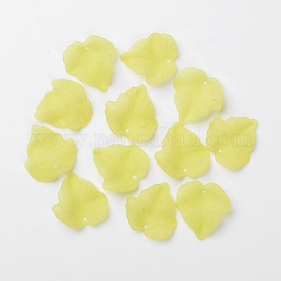 Осенняя тема прозрачные матовые акриловые подвески X-PAF002Y-17-1