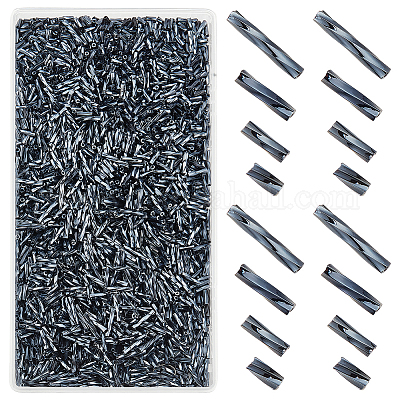 2000 шт. 4 вида стеклянных витых бусин SEED-GO0001-09A-1