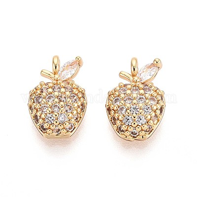 Латунные микро проложить кубического циркония подвески KK-T074-82G-1