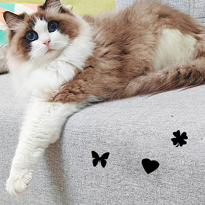 Прямоугольные самоклеящиеся ткани из полиэстера и хлопка DIY-WH0491-92E-1