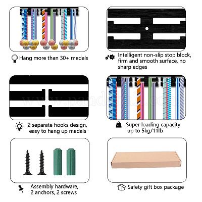 Вешалка для медалей из модного дерева ODIS-WH0041-151-1