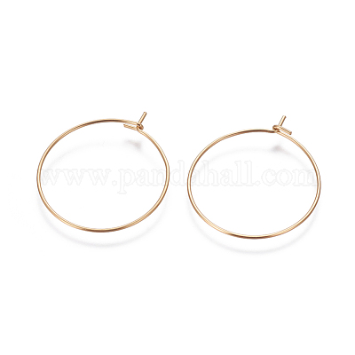 Фурнитура для сережек-колец из нержавеющей стали 304 STAS-G190-09G-1