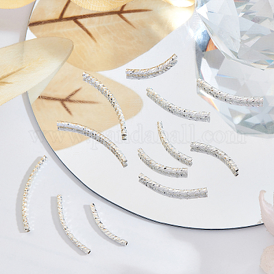 24 шт. 3 латунных трубчатых бусин KK-BBC0001-69-1