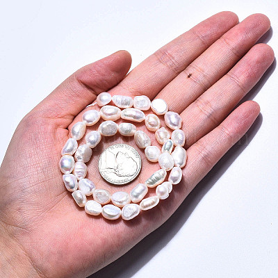 Нити из натурального культивированного пресноводного жемчуга PEAR-N014-07F-1