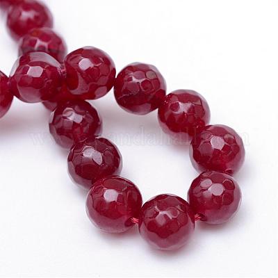 Chapelets de perle en jade blanc naturel&nbsp;G-R346-4mm-02-1