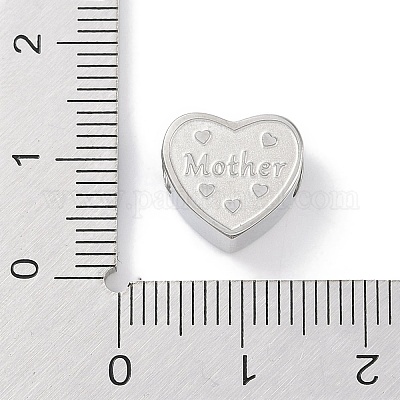 Европейские бусины из нержавеющей стали 304 STAS-K286-04E-P-1