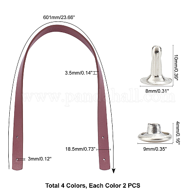 8 комплект ремней для сумки из искусственной кожи 4 цветов FIND-WR0003-49A-1