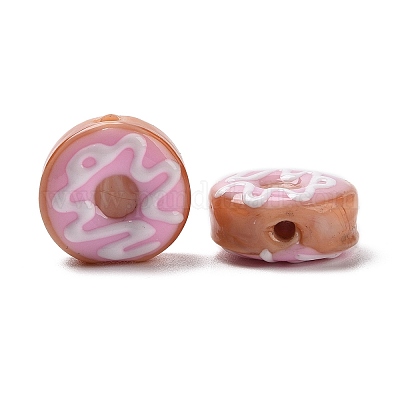 Нити эмалевых бусин лэмпворк ручной работы LAMP-A001-F01-1