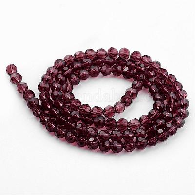 Прозрачные стеклянные бусины GLAA-G013-8mm-59-1