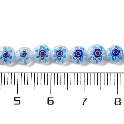 Ручной работы millefiori стеклянные бусины нитки LAMP-G164-11M-1