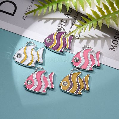 Подвески из эмали и сплава X-ENAM-P152-M-1