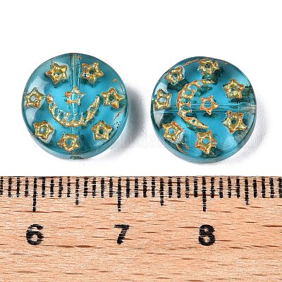 Прозрачные бусины лэмпворк LAMP-P065-04A-14-1