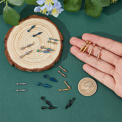 24 шт. 12 серьги-гвоздики из нержавеющей стали 303 EJEW-FI0002-49-1