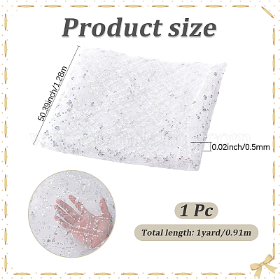 Полиэстеровые ткани с пайетками DIY-WH20048-027B-1