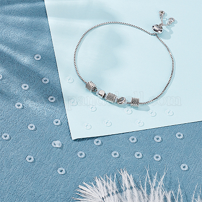 500 шт. силиконовые бусины-разделители&nbsp;SIL-UN0001-02A-1