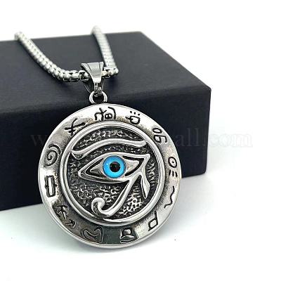 Ожерелья из нержавеющей стали с египетским оком Ра HP8705-1