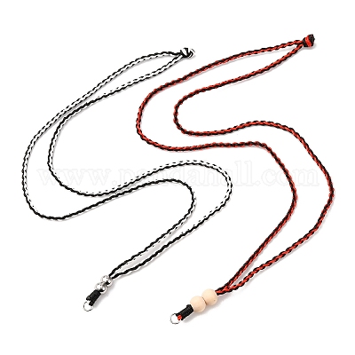 2 шт. ожерелья из вощеного полиэстера AJEW-JB01390-1
