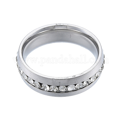 Кольцо на палец с кристаллами и стразами RJEW-N043-11P-1