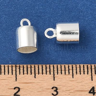 ★留具エンド08★ カレン銀925 エンド　キャップ　パーツ 　6P　無地 925スターリングシルバーコードエンドパーツ エンドキャップ コラム 銀