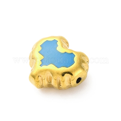 Эмалированные бусины из нержавеющей стали 304 STAS-B085-06G-04-1