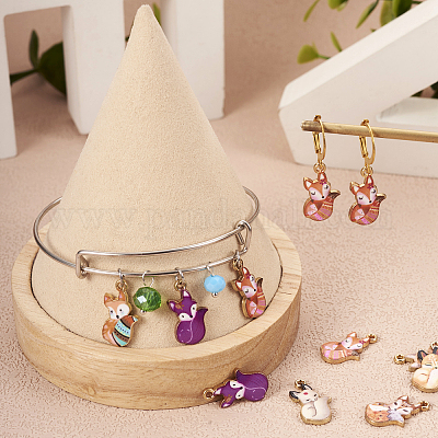 32шт 8 цвета подвески из окрашенного сплава FIND-TA0002-64-1