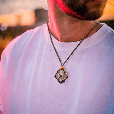 6 шт. 2 цвета регулируемый плетеный вощеный шнур макраме мешочек для изготовления ожерелья NJEW-SZ0001-49-1