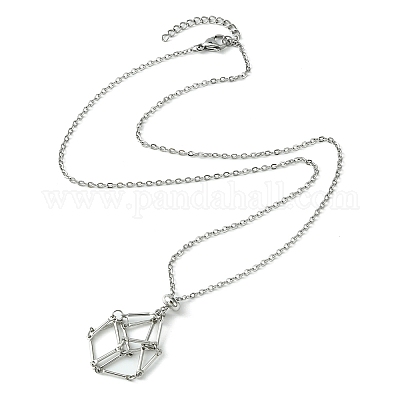 Мешочек для макраме из нержавеющей стали 304 NJEW-JN04468-04-1