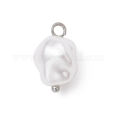 Экологически чистые пластиковые подвески с имитацией жемчуга PALLOY-JF03968-02-1