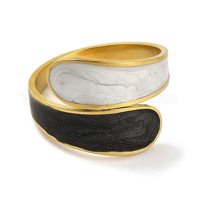 Кольцо-манжета каплевидной формы из нержавеющей стали 304 RJEW-M160-01G-1