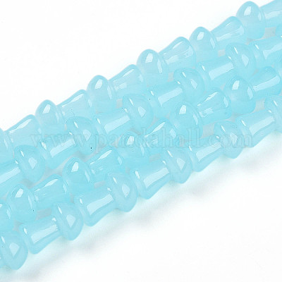 Выпечка окрашенные стеклянные бусины пряди DGLA-N007-01H-1