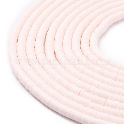 Плоские круглые бусины из глины ручной работы полимерные CLAY-R067-6.0mm-16-1